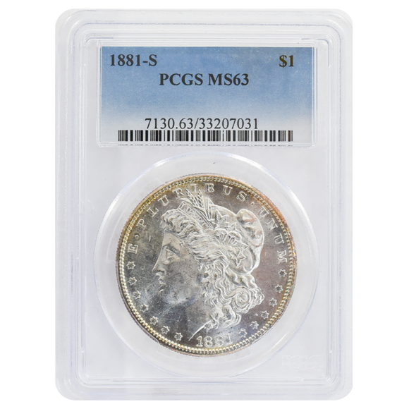 1881-S Morgan Dollar MS63 PCGS