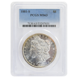 1881-S Morgan Dollar MS63 PCGS