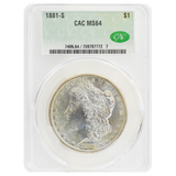 1881-S Morgan Dollar MS64 CAC