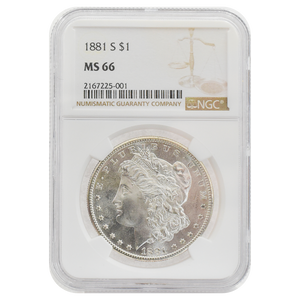 1881-S Morgan Dollar MS66 NGC