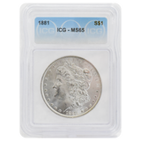 1881 Morgan Dollar MS65