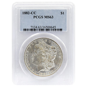 1882-CC MS63 Morgan Dollar PCGS