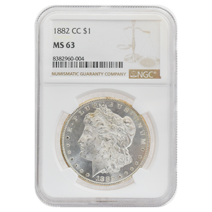 1882-CC Morgan Dollar MS63 NGC
