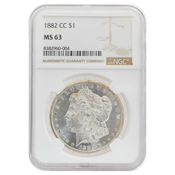1882-CC Morgan Dollar MS63 NGC