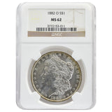 1882-O MS62 Morgan Dollar NGC