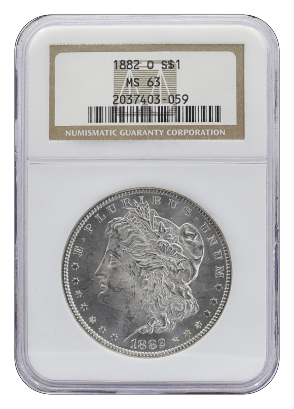 1882-O MS63 Morgan Dollar NGC