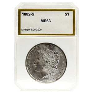 1882-S MS63 Morgan Dollar PCI