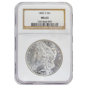 1882-S Morgan Dollar MS63 NGC