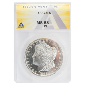 1882-S Morgan Dollar MS63PL ANACS