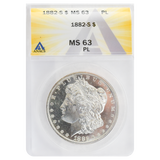 1882-S Morgan Dollar MS63PL ANACS