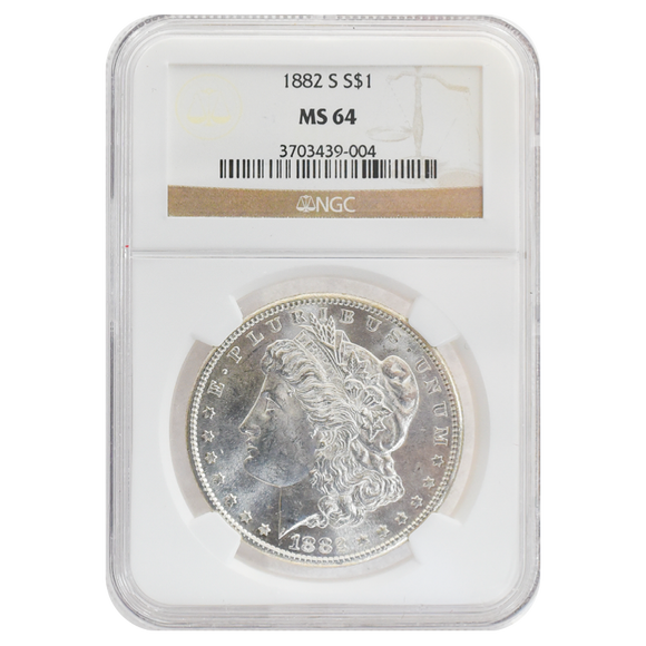 1882-S Morgan Dollar MS64 NGC