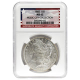 1882 MS62 Morgan Dollar Music City Collection NGC