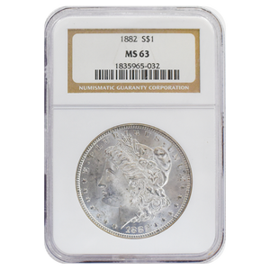 1882 Morgan Dollar MS63 NGC
