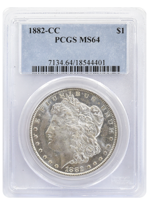 1882-CC Morgan Dollar MS64 PCGS