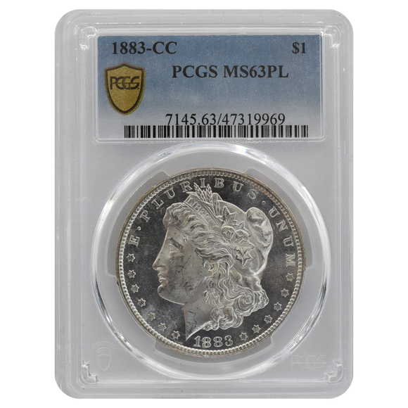 1883-CC Morgan Dollar MS63PL PCGS