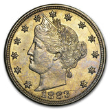 1883 Liberty Head V Nickel "No Cents" - AU