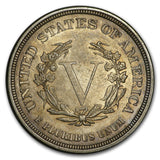 1883 Liberty Head V Nickel "No Cents" - AU