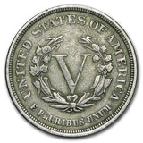 1883 Liberty Head V Nickel "No Cents" - VF