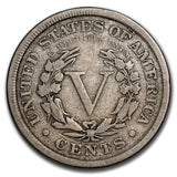 1883 Liberty Head V Nickel w/ Cents - F Details (Cleaned)