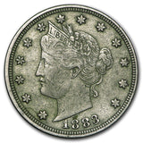 1883 Liberty Head V Nickel w/ Cents - VF Details (Cleaned)