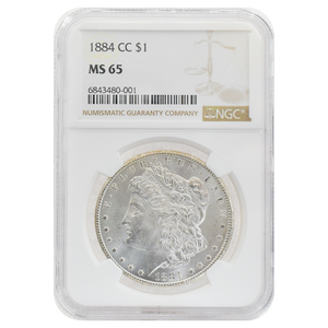1884-CC Morgan Dollar MS65 NGC