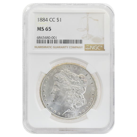 1884-CC Morgan Dollar MS65 NGC
