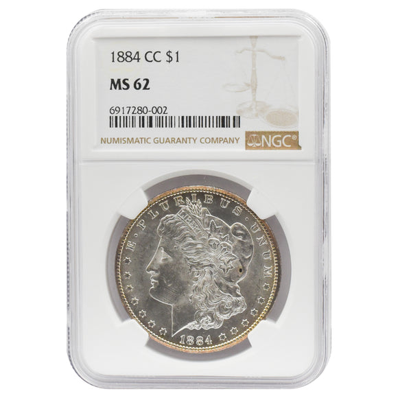 1884-CC Morgan Dollar NGC MS62