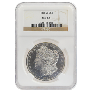 1884-O Morgan Dollar MS63 NGC