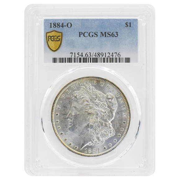 1884-O Morgan Dollar MS63 PCGS
