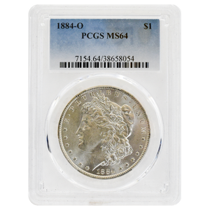 1884-O Morgan Dollar MS64 PCGS