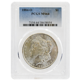 1884-O Morgan Dollar MS64 PCGS