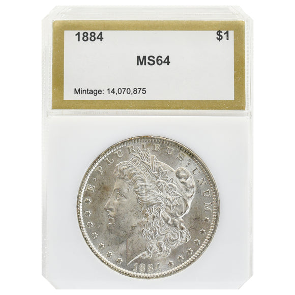 1884 MS64 Morgan Dollar PCI