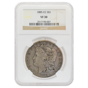 1885-CC Morgan Dollar VF30 NGC