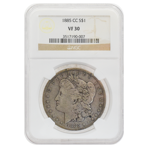1885-CC Morgan Dollar VF30 NGC