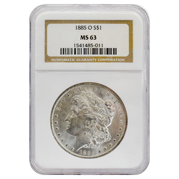 1885-O Morgan Dollar MS63 NGC