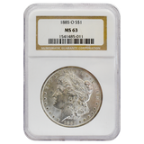 1885-O Morgan Dollar MS63 NGC