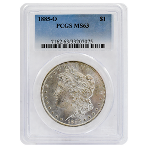 1885-O Morgan Dollar MS63 PCGS