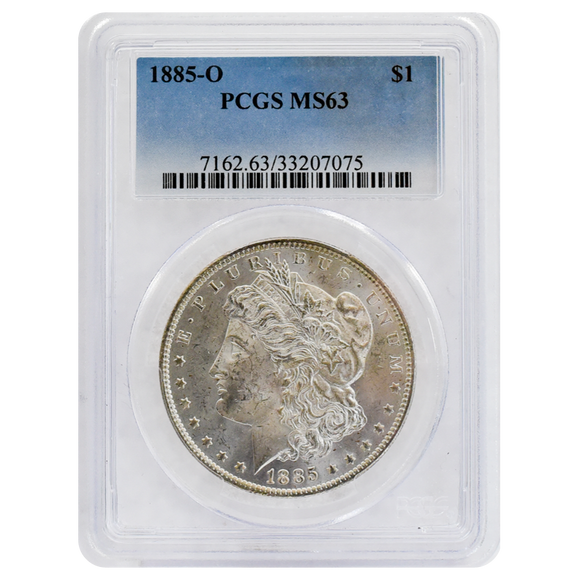 1885-O Morgan Dollar MS63 PCGS