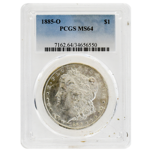 1885-O Morgan Dollar MS64 PCGS