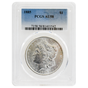 1885 Morgan Dollar AU58 PCGS