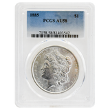 1885 Morgan Dollar AU58 PCGS