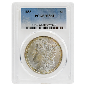 1885 Morgan Dollar MS64 PCGS