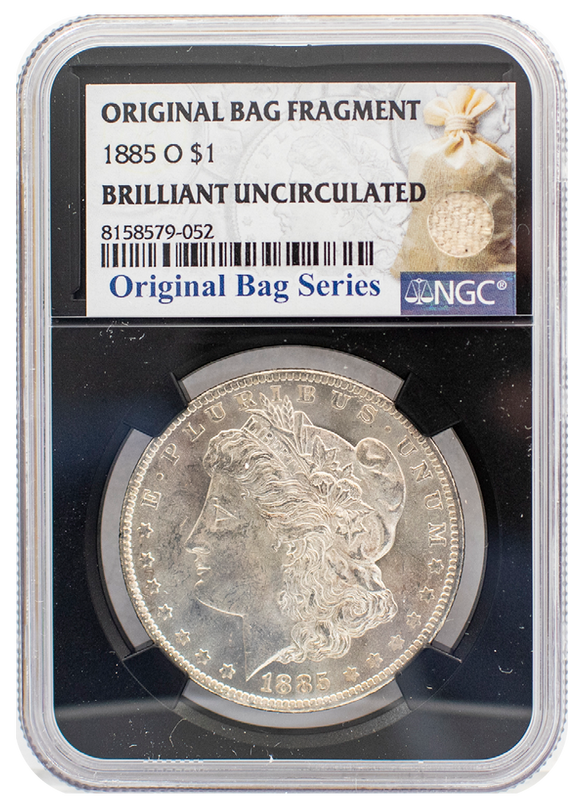 1885 O Morgan Dollar BU | Original Bag Fragment NGC