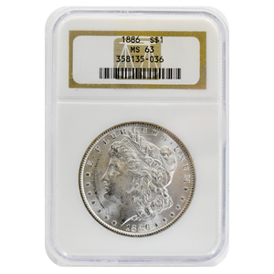 1886 Morgan Dollar MS63 NGC
