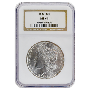 1886 Morgan Dollar MS64 NGC