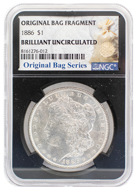 1886 Morgan Dollar BU | Original Bag Fragment NGC