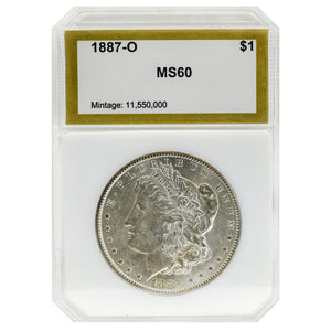 1887-O Morgan Dollar MS60 PCI