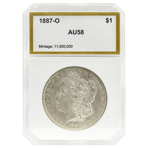 1887-O AU58 Morgan Dollar PCI