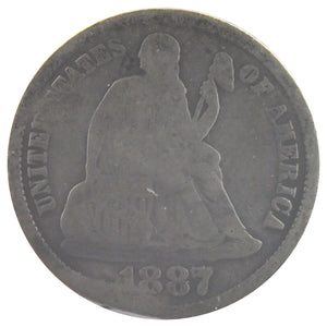1887-S Liberty Seated Dime (VF)