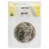 1887-S Morgan Dollar AU55 ANACS